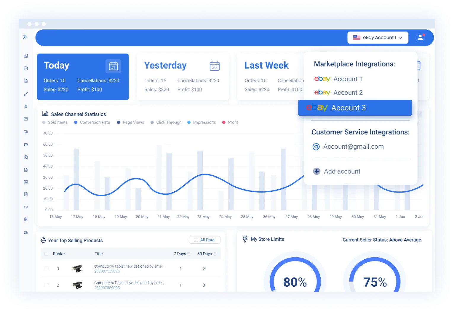 Manage Multiple Accounts