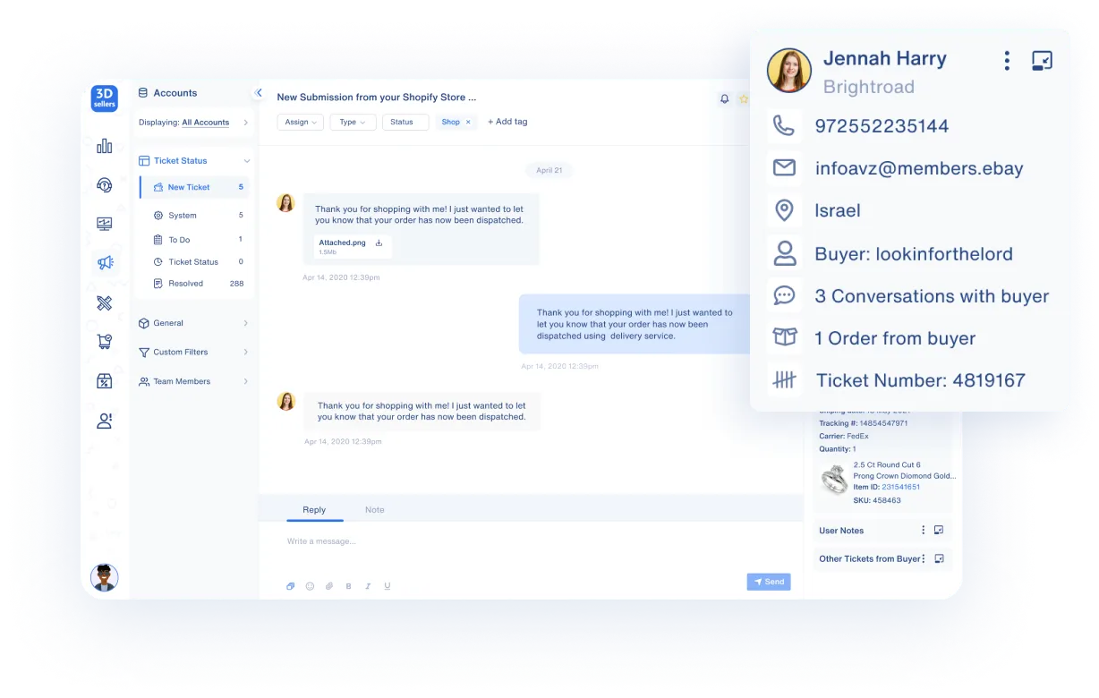 Ecommerce Helpdesk Software