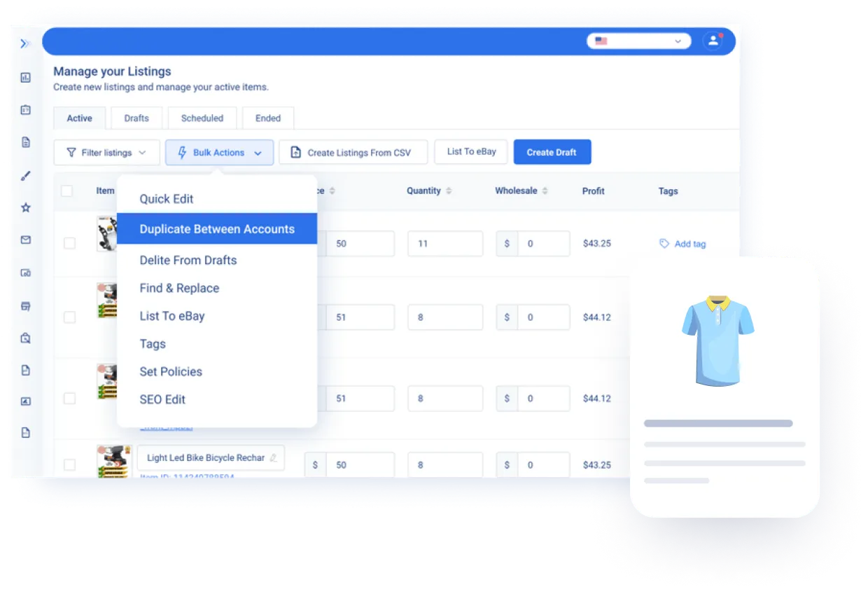 eBay bulk edit listings tool