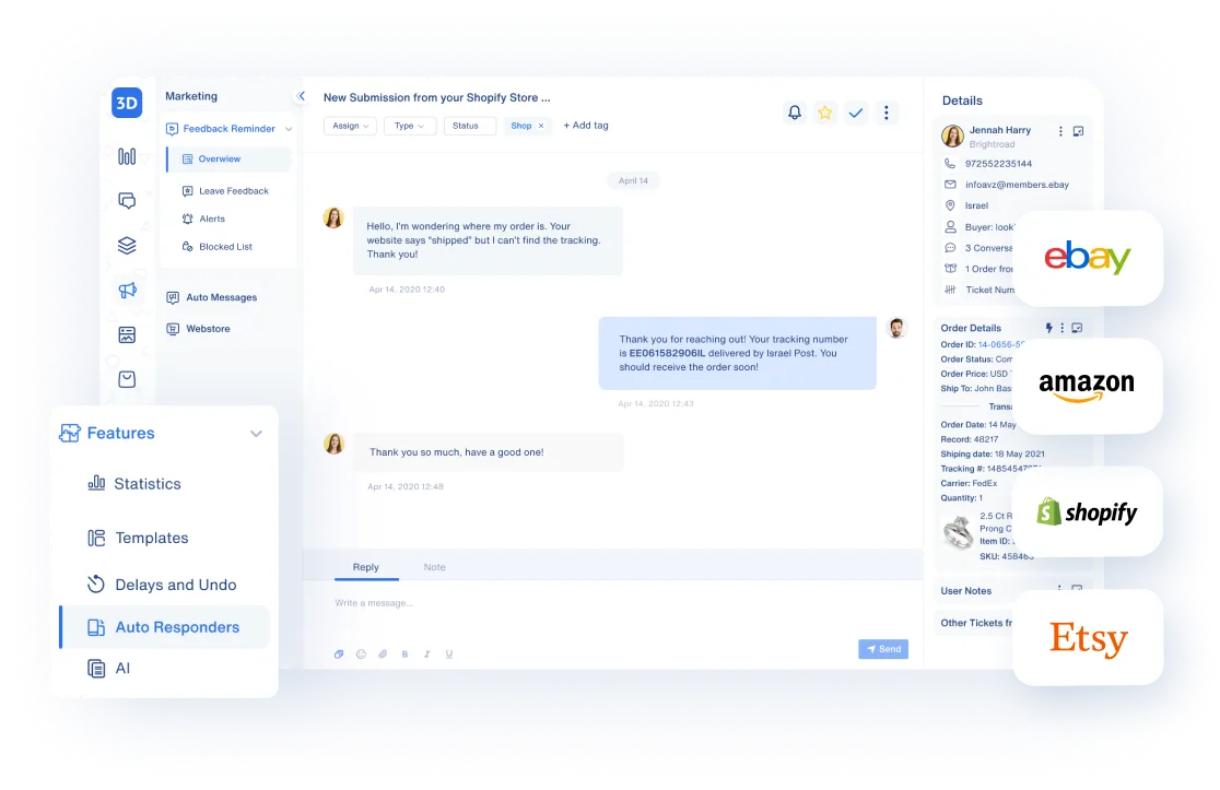 Amazon helpdesk software