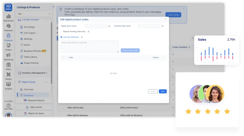 how to sell digital products on ebay