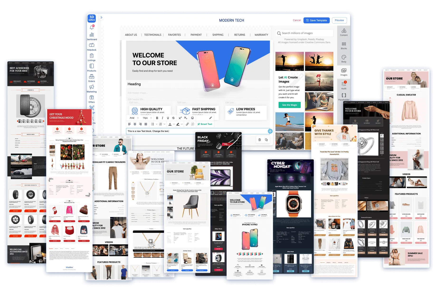 eBay description template