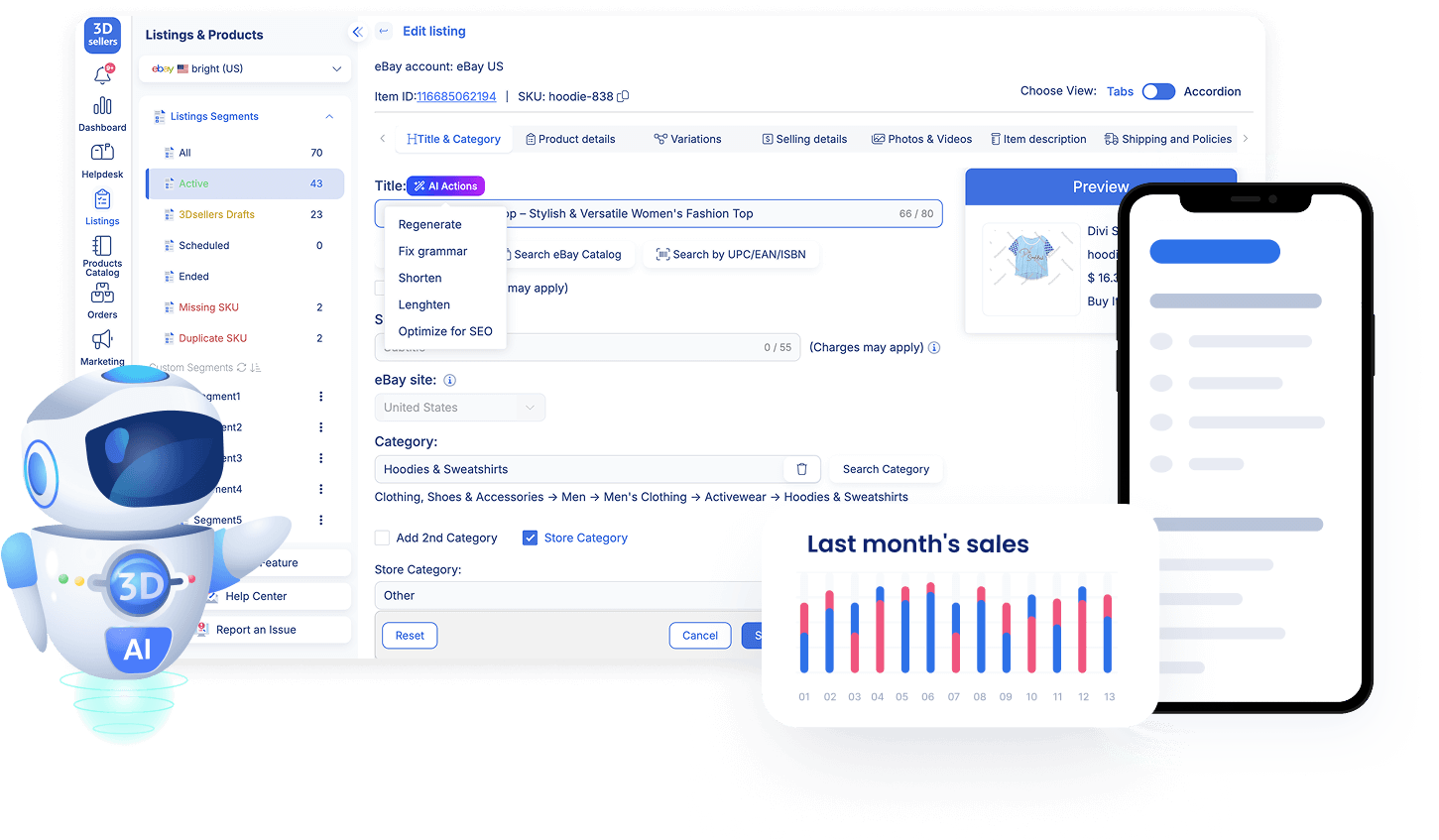 eBay AI listing tools