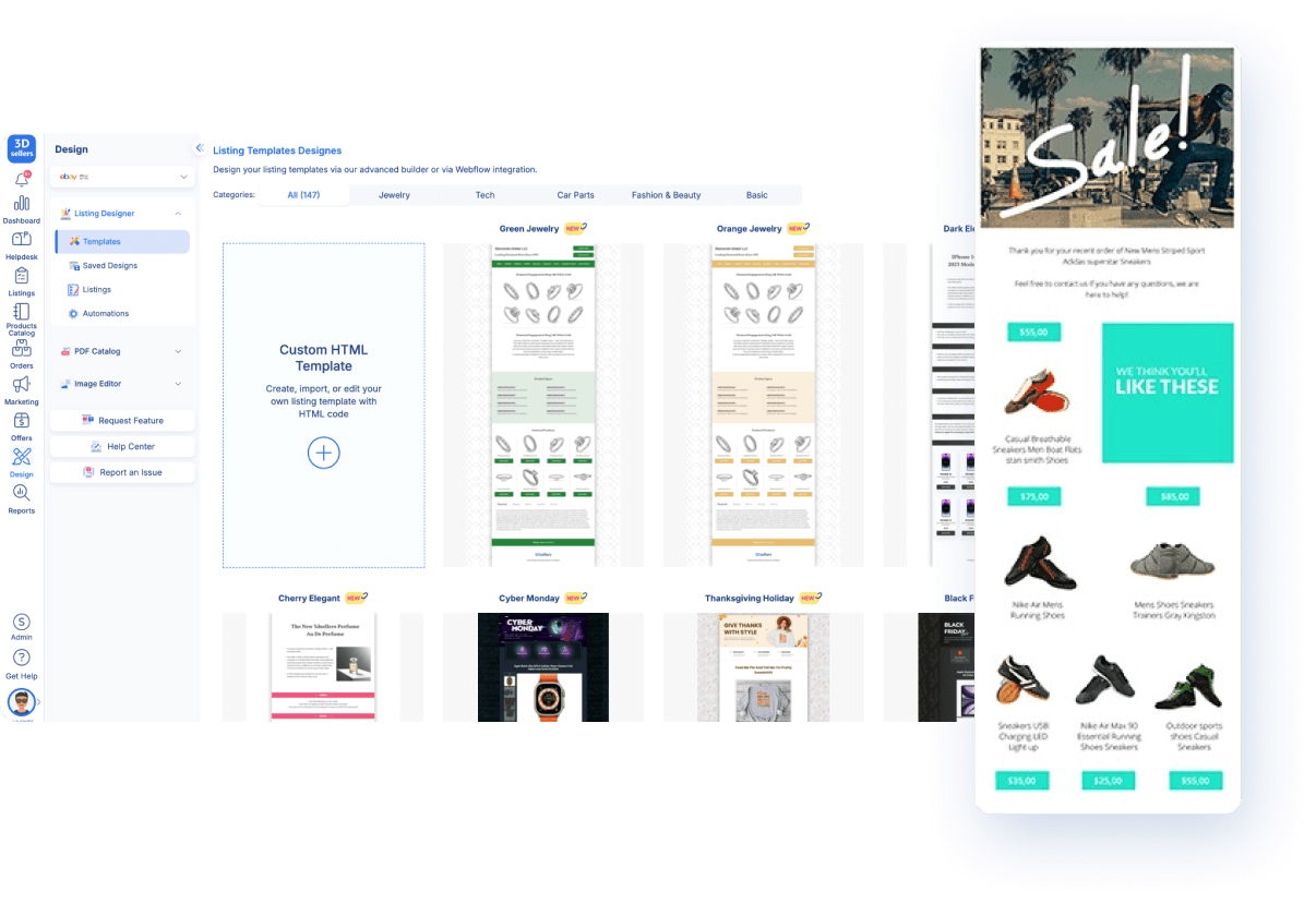 Create Beautiful Listing Templates to Boost Sales