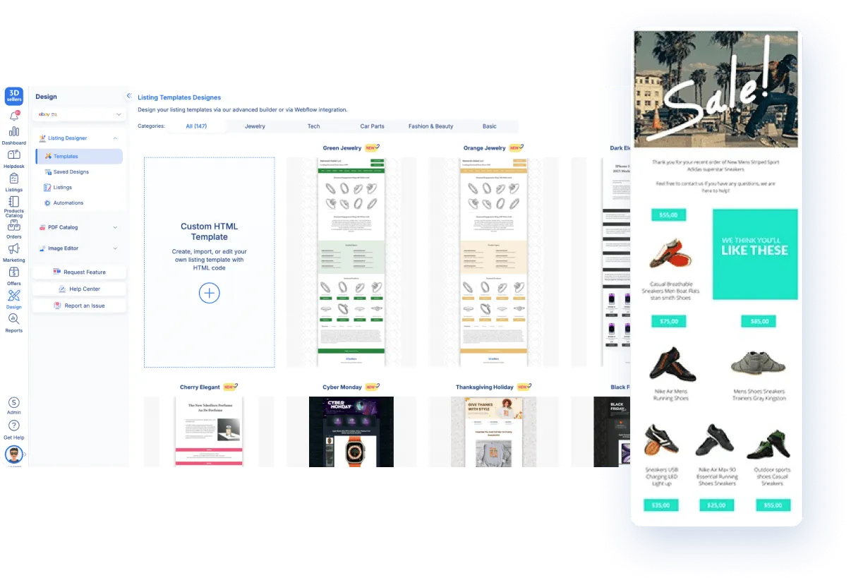 Create Beautiful Listing Templates to Boost Sales