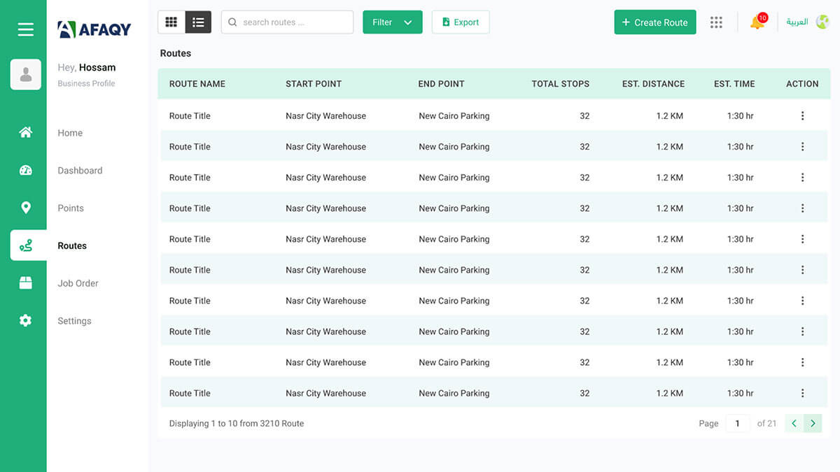 Route screen shot 04