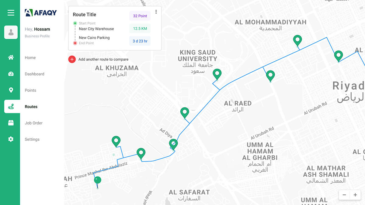 Route screen shot 01