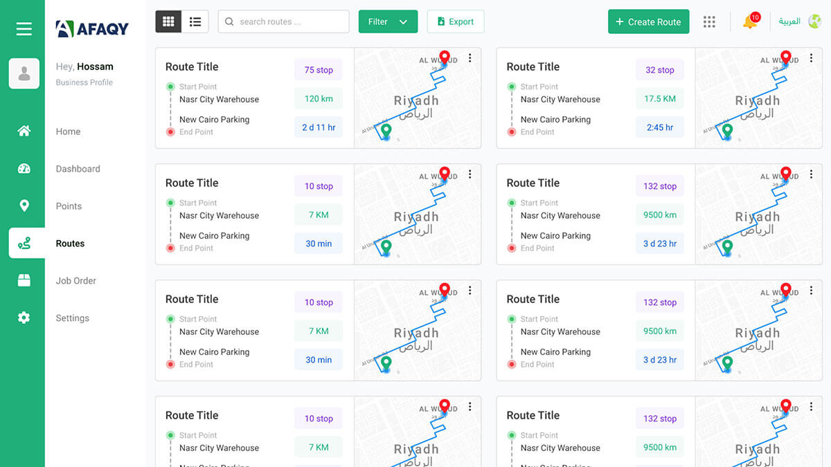 Route screen shot 03