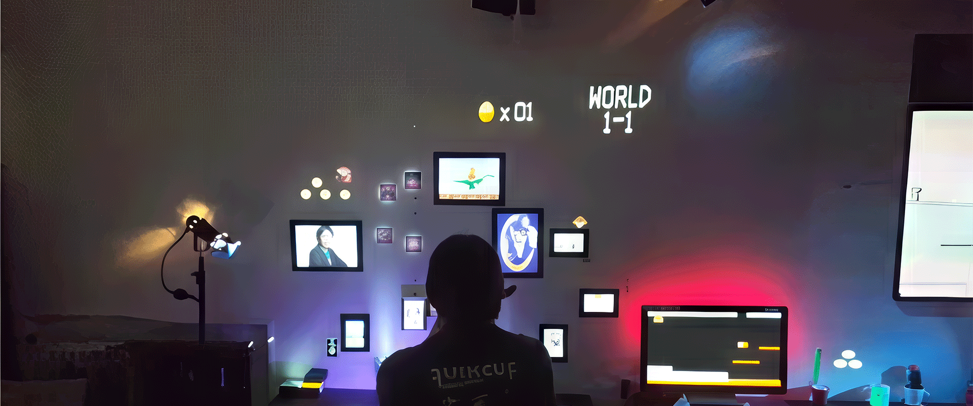 A Video Mapped 2D platformer with a touch of Magic