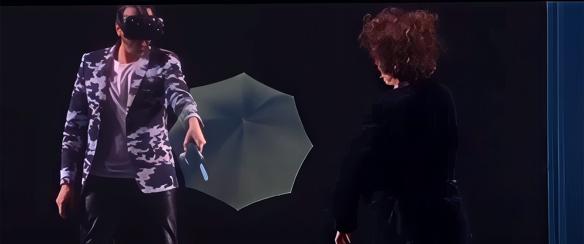 See the VR world through our Hologram window