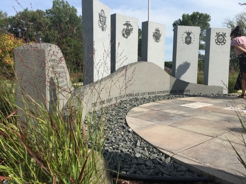 The project site serves as a place of remembrance and recognition for all veterans and their families.