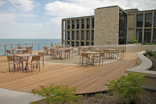 The design embraces the College’s mission to advance innovative science education by creating outdoor demonstration, collaboration, and teaching spaces.