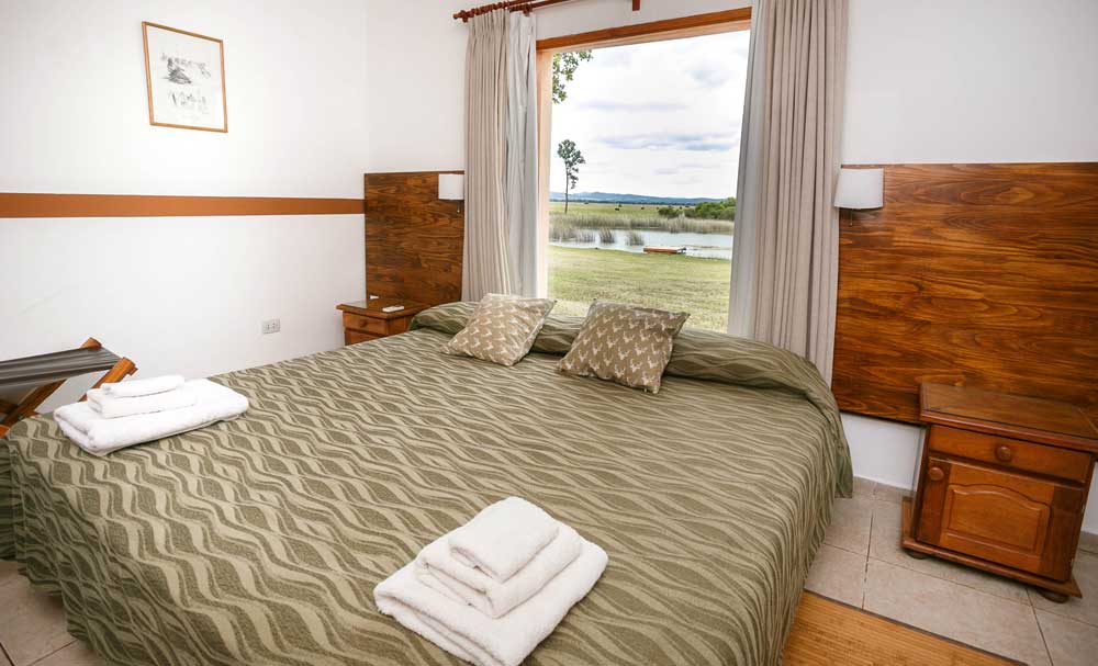 A deluxe double room