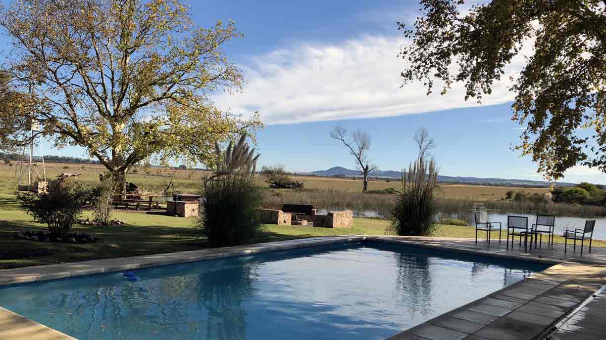 Pool and lagoon view at Sierra Brava Lodge