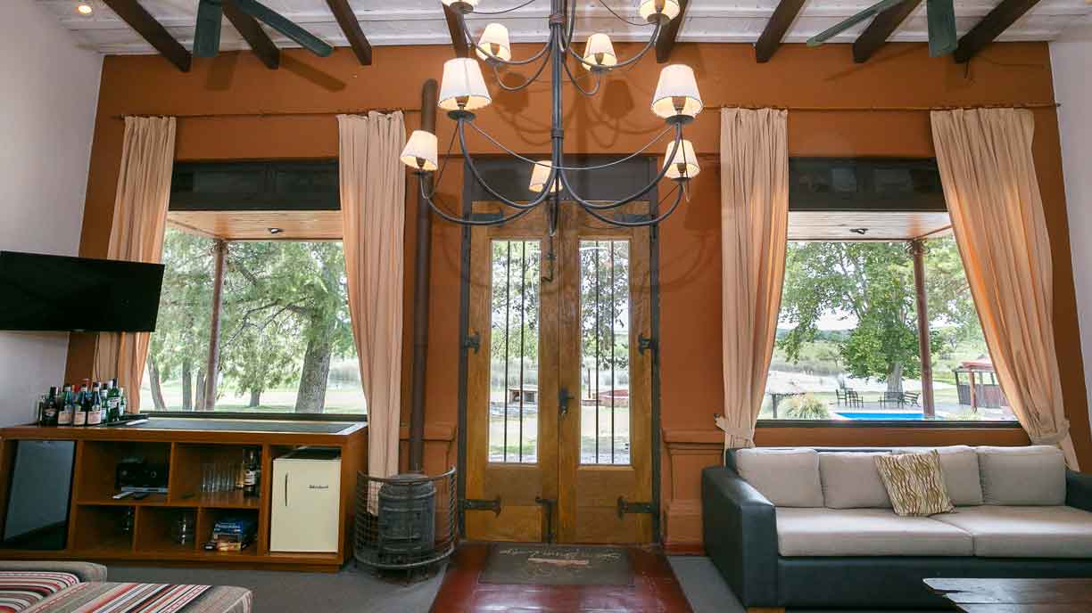 Grand entrance hall of the lodge