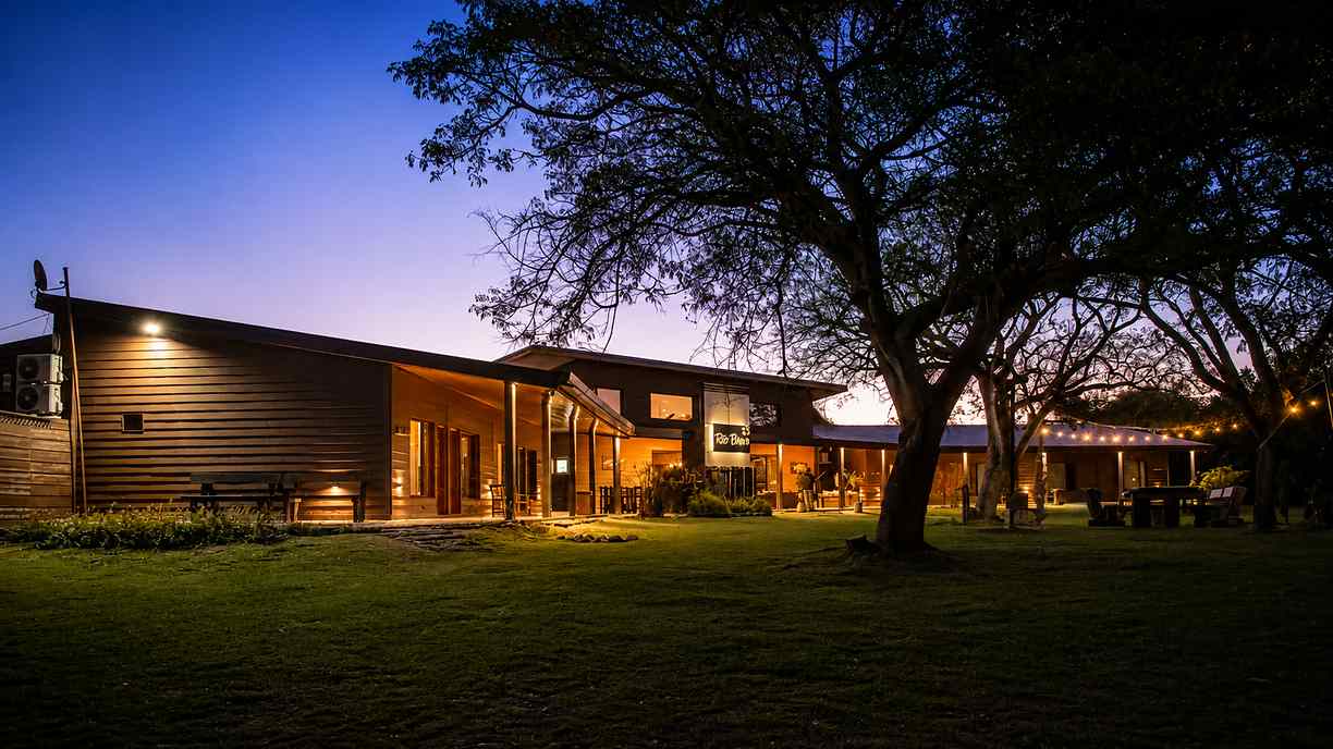 Rio Bravo Lodge at sunset