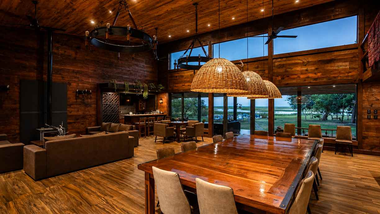 Dining room at Rio Bravo Lodge