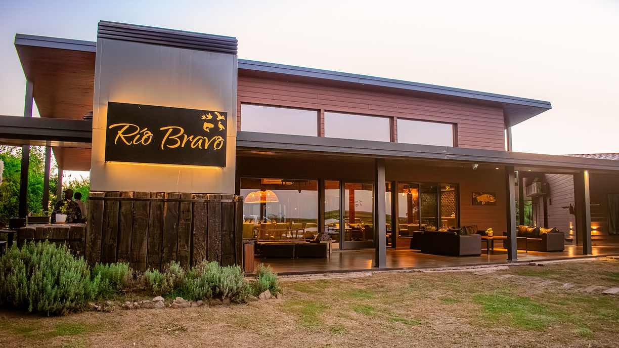 Entrance to Rio Bravo Lodge