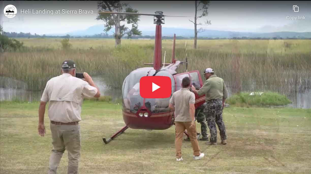 Helicopter at Sierra Brava Lodge