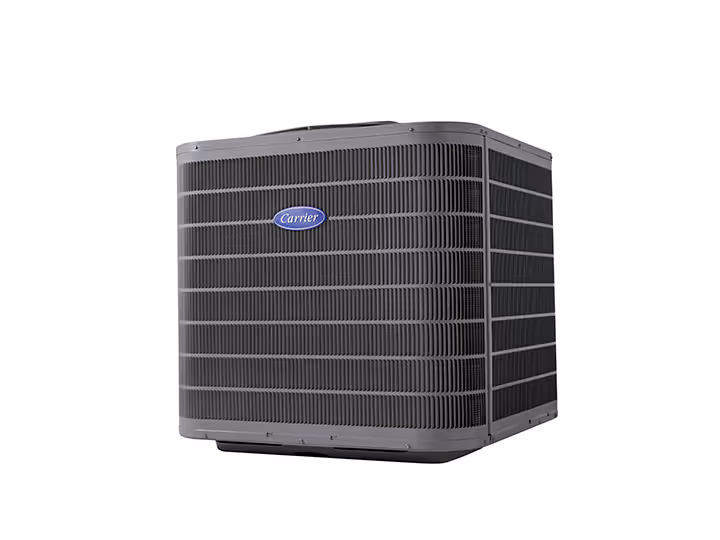 Performance Series air conditioner with two-stage compressor technology, mid-range outdoor unit balancing energy efficiency and affordability for enhanced home comfort.