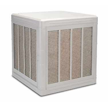 Frigiking evaporative cooler with aspen media pads for reliable whole-home cooling