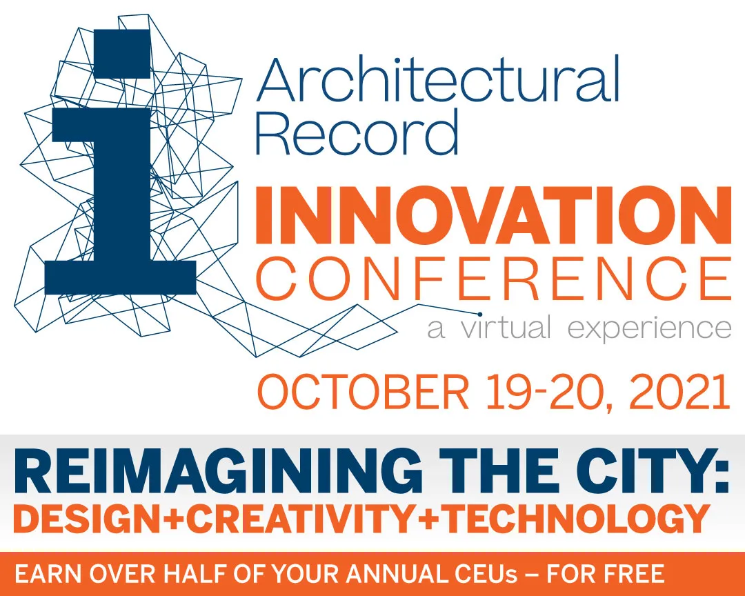 Promotional image for Architectural Record's Innovation Conference 2021.