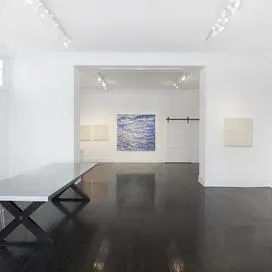 Full-color photo of the interior of a gallery space in New Canaan.