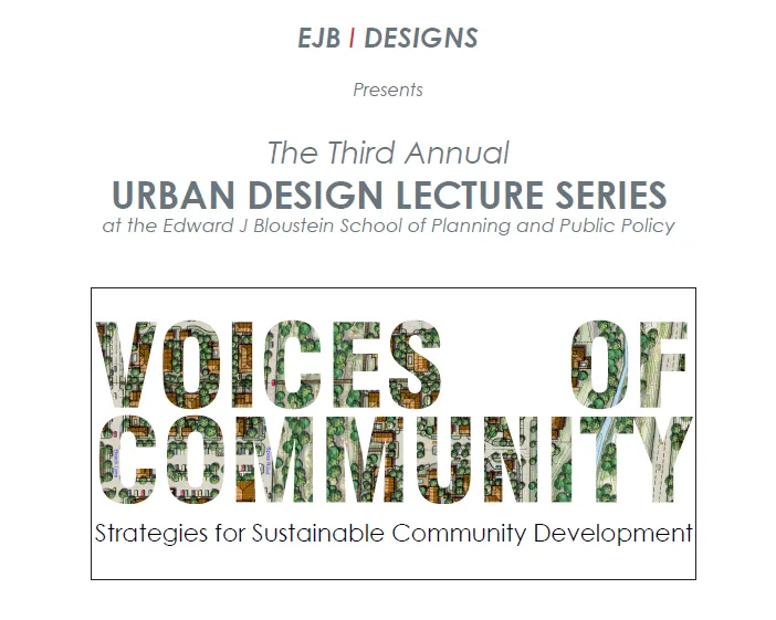 Promotional image for Voices of Community lecture.