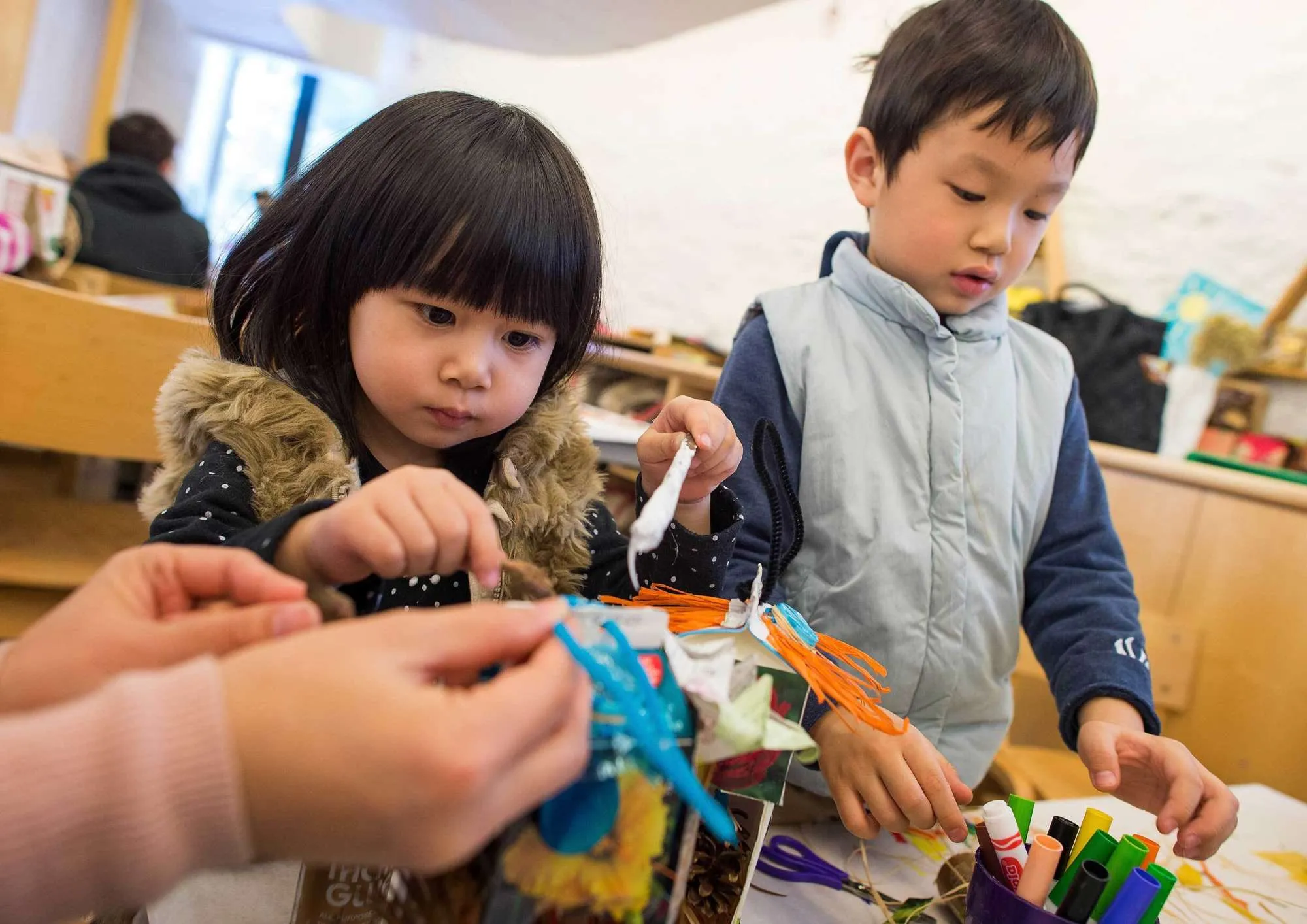 Photo of children participating in program at Wave Hill.