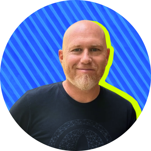 A photo of designer, Chuck Mallott.