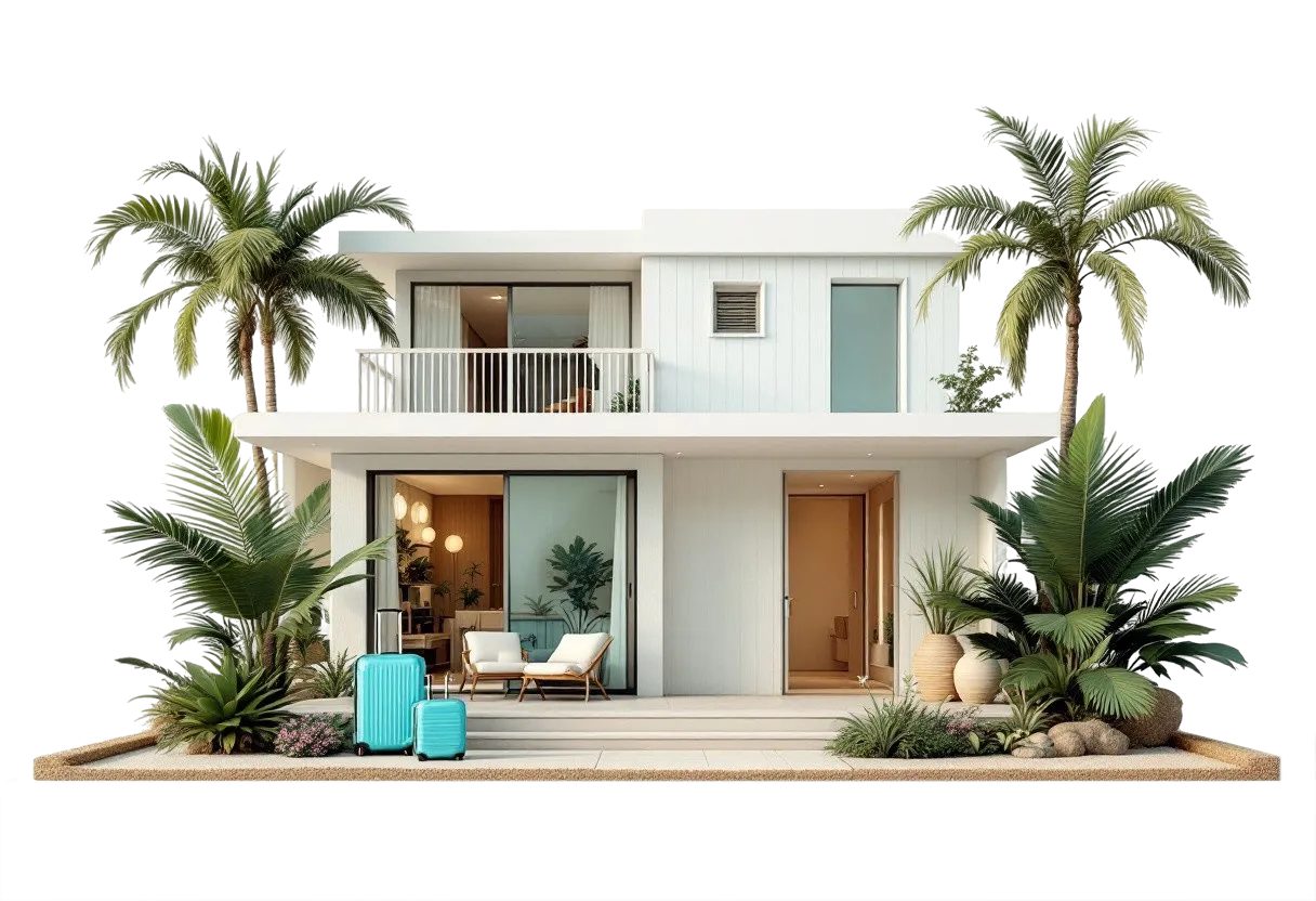 rendered photo of front of a home