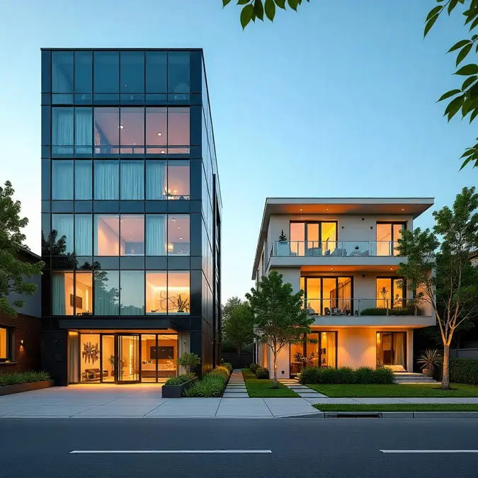 hotel and vacation home in an urban area