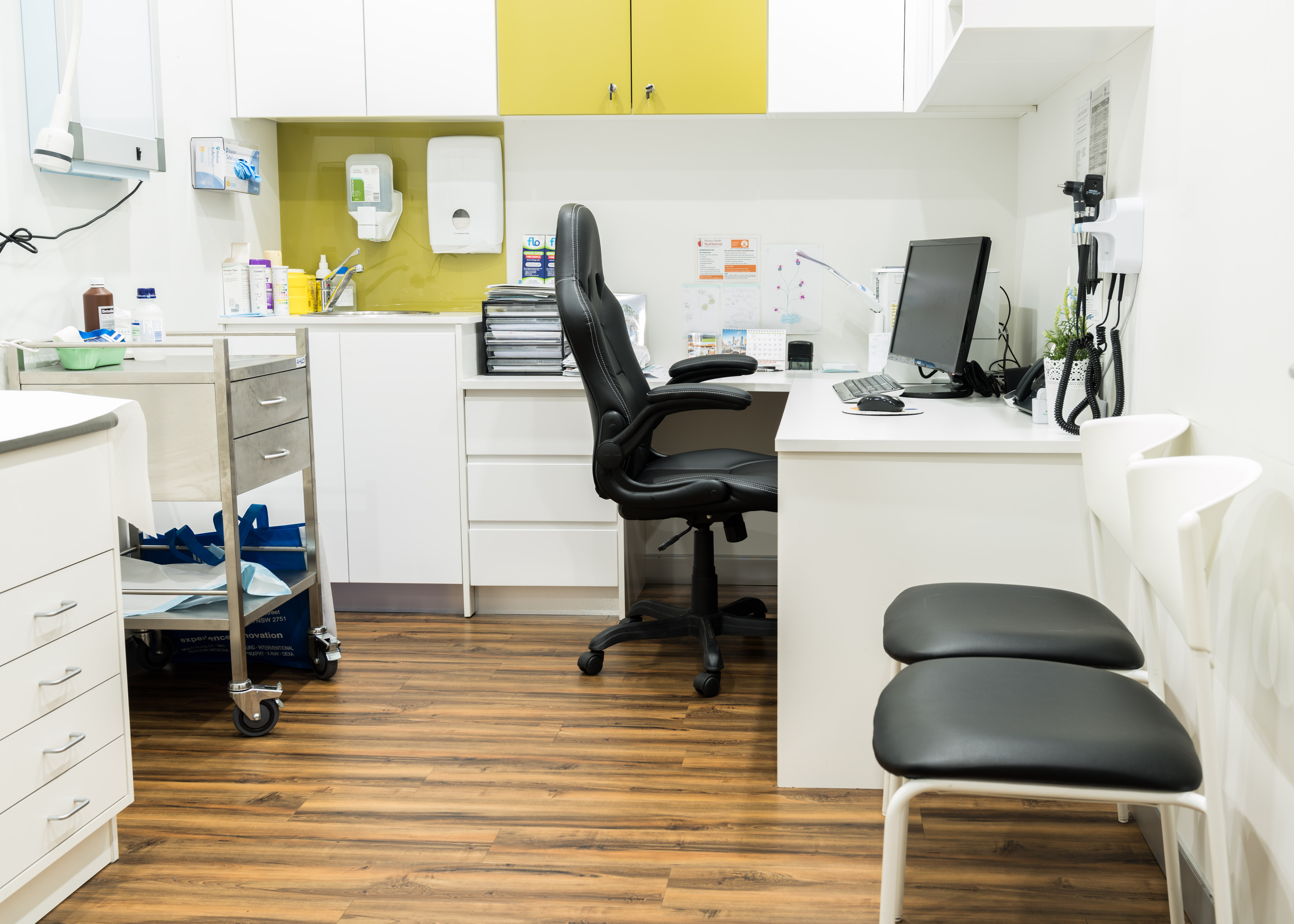 Consult room at Spring Farm Medical Centre