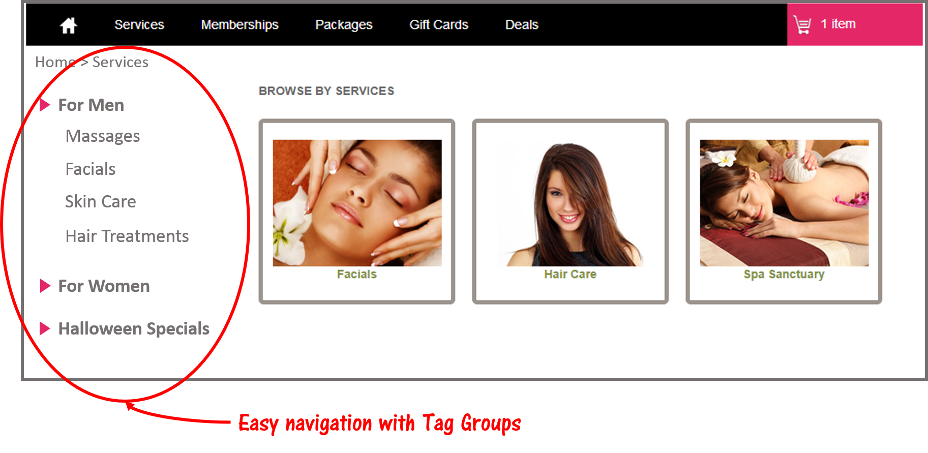 Easy Navigation With Tag Groups