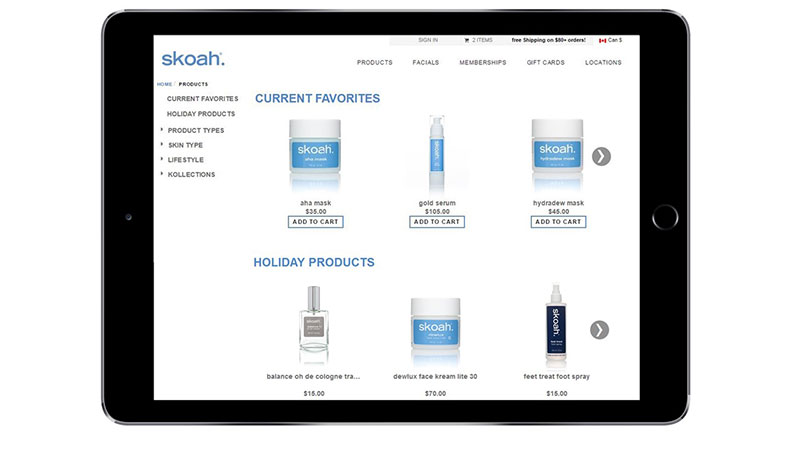 Shoppers can purchase products from your online store easily through any mobile device.