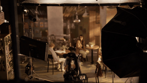 BPP Defy Your Limits motion loop, the data science world on the LED volume, blue-hued server room.