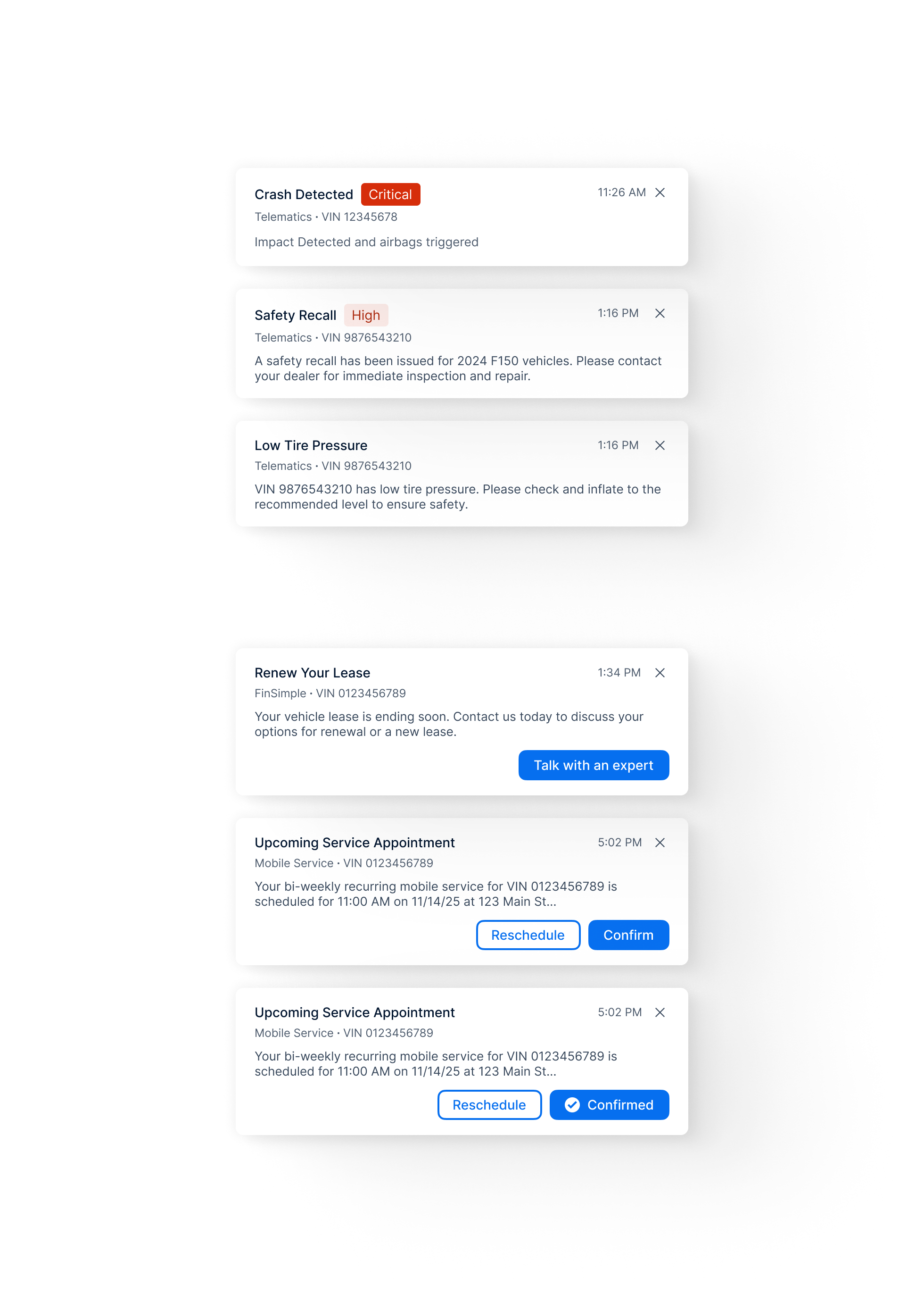 Mobile wireframes