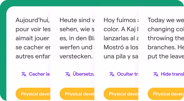 live translation of text