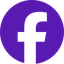 Facebook logo in purple