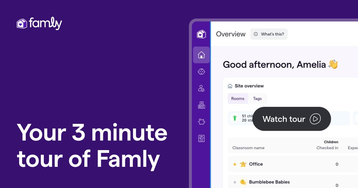 Your 3 minute tour | Famly