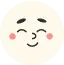 Smiling cartoon character
