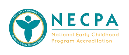 NECPA National Early Childhood Program Accreditation logo with a circular badge featuring a stylized figure.