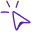 Black arrow cursor hovering over two concentric blue circles.