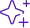 Small sparkling purple star icon with rounded edges and four pointed beams.