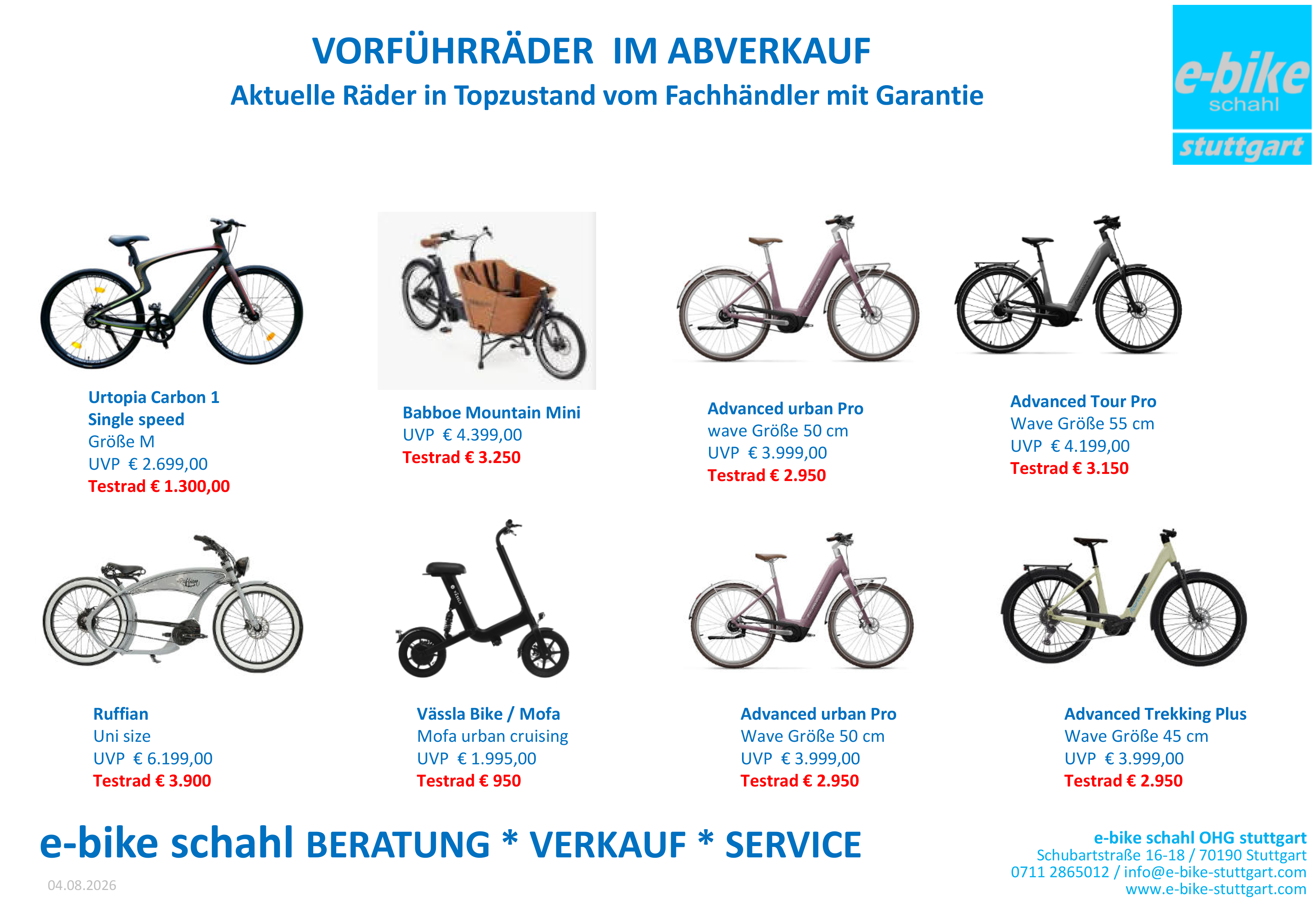 Abverkaufsliste August 2022