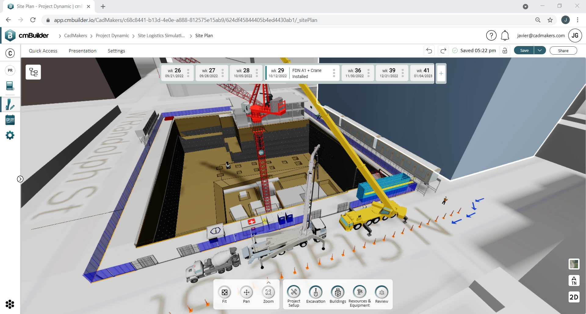 3D resources used to show construction process for site planning