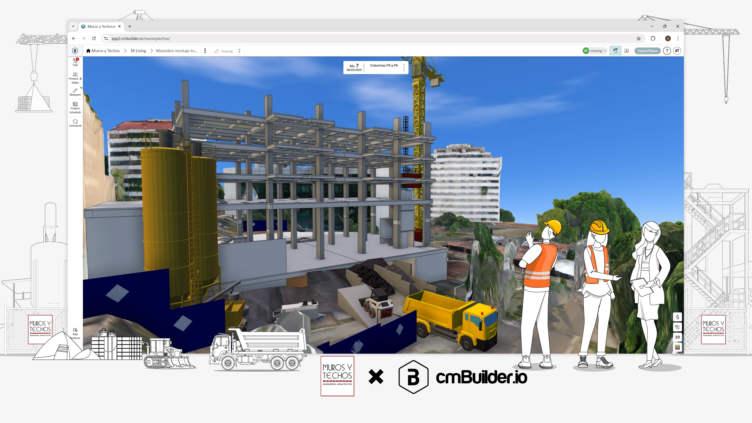Muros Y Techos becomes the first company in Colombia to adopt cmBuilder, transforming construction planning with 4D models, innovation, and collaboration.
