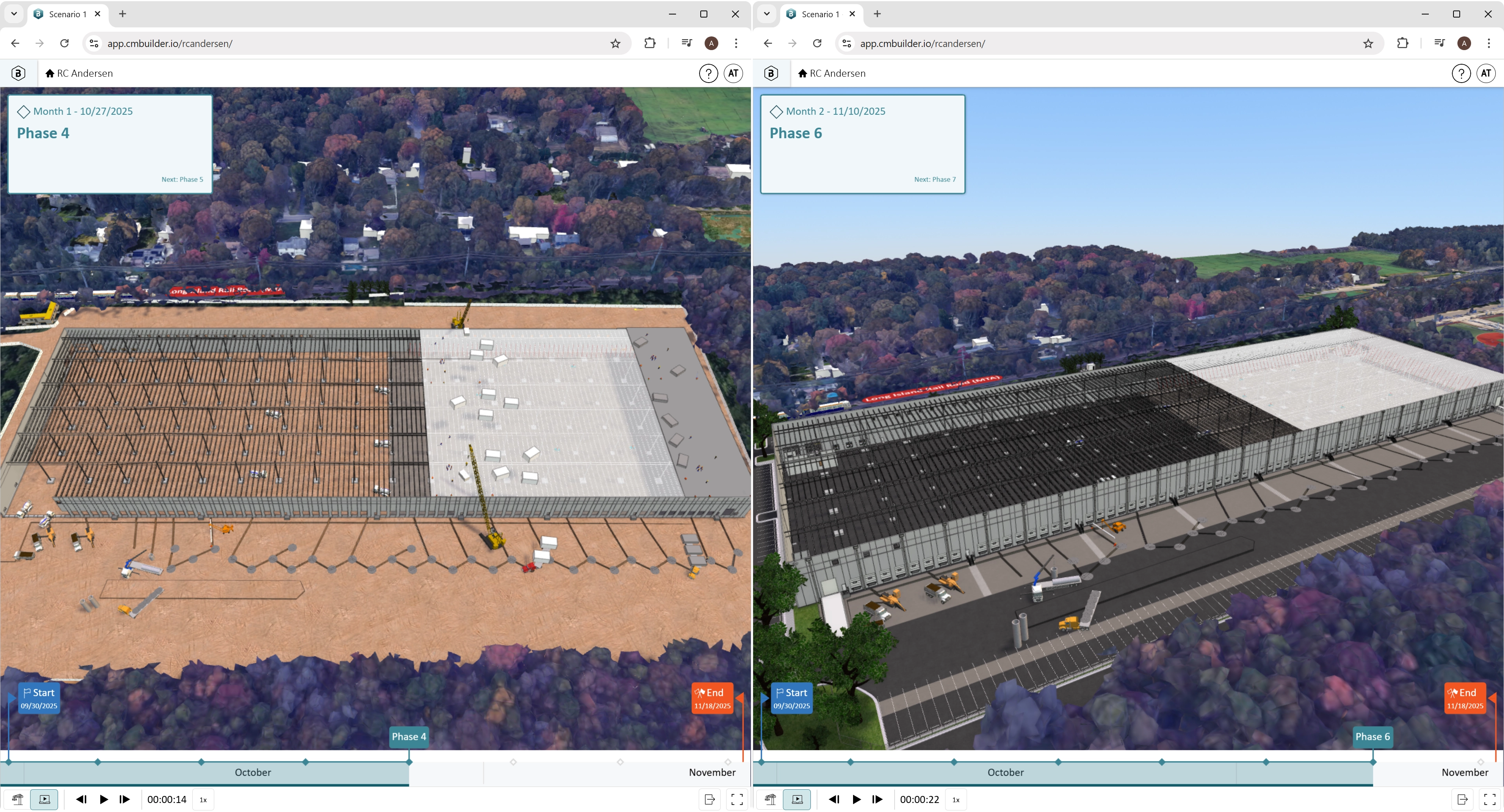 RC Andersen using cmBuilder Platform for 4D simulations, logistics and visualization