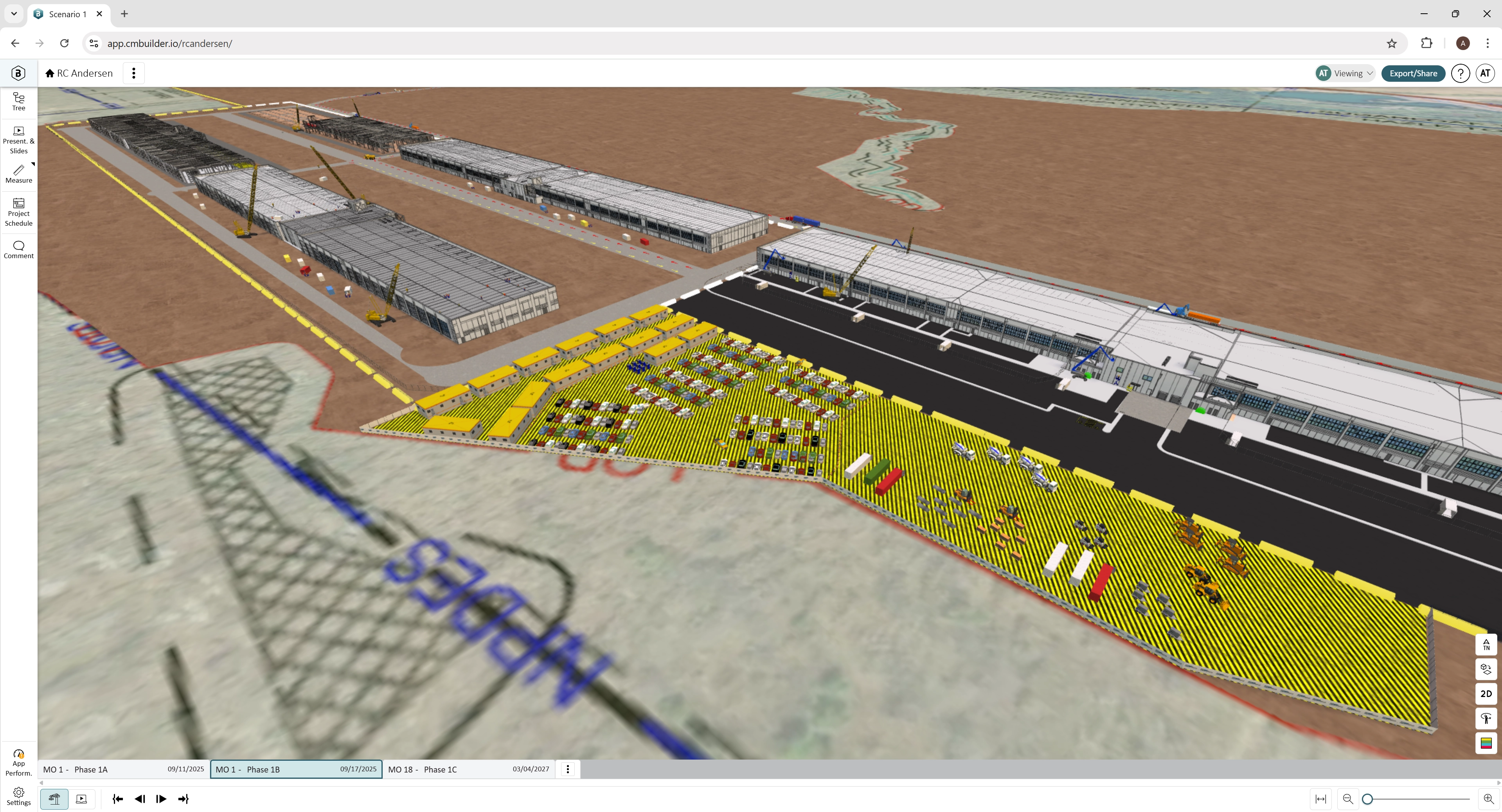 RC Andersen using cmBuilder Platform for 4D simulations, logistics and visualization