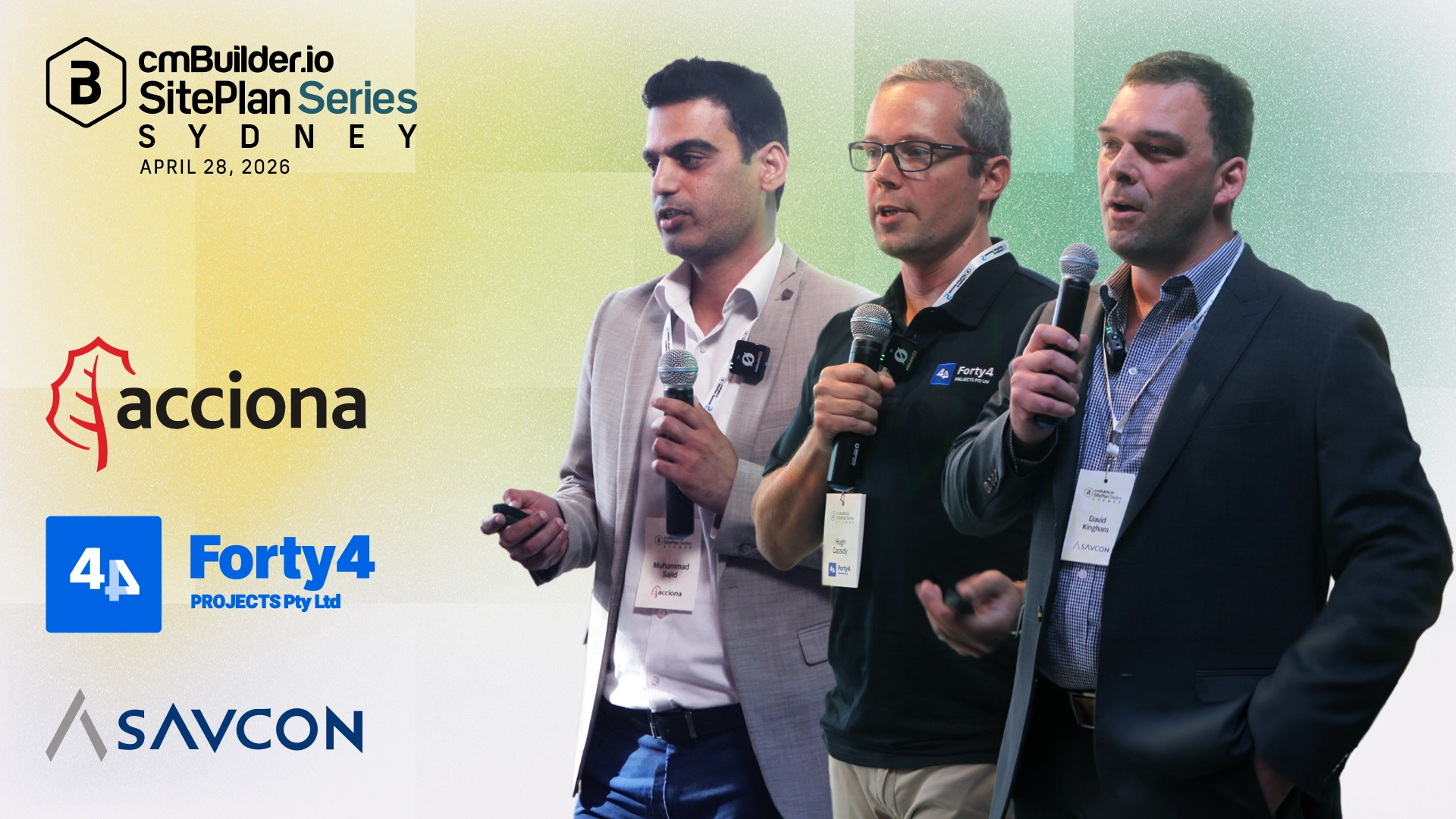 The cmBuilder SitePlan Series brought together construction professionals for an afternoon of real project showcases, powerful discussions, and meaningful networking focused on the future of visual construction planning.